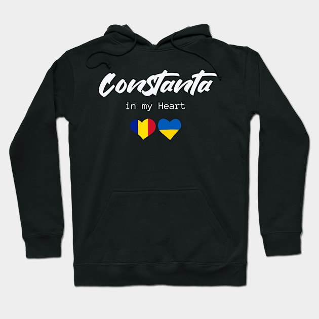 Constanta in my Heart. Romania-Ukraina Hoodie by TigrArt